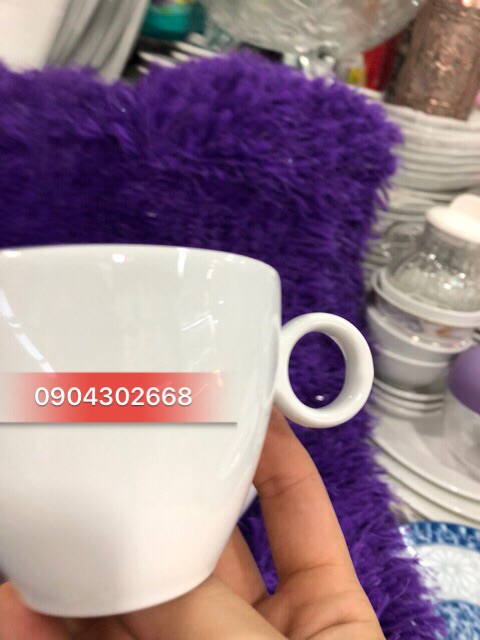Cốc sứ Capuchino, đĩa kê