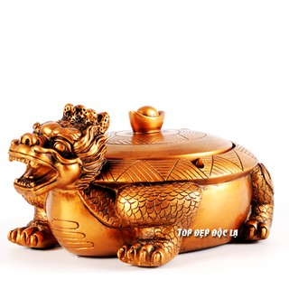 Gạt tàn Kỳ Lân biểu tượng của trường thọ và hạnh phúc - Gốm cao cấp