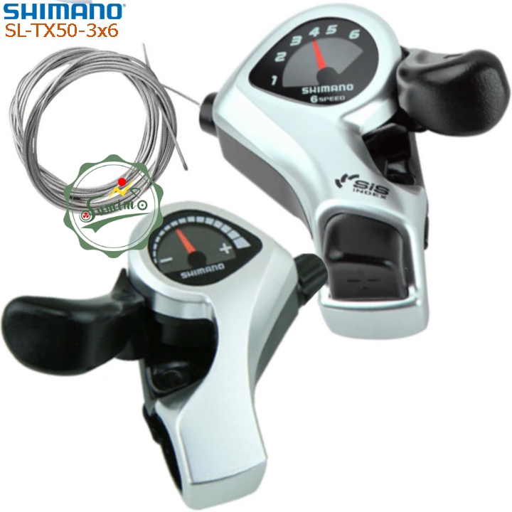 Tay đề xe đạp - Tay bấm xã SHIMANO SL-TX50-3x6 Speed - Chính hãng