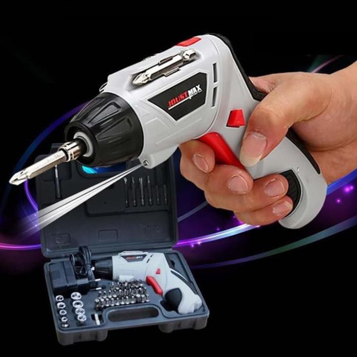 Máy Khoan, Bắt Vít Ốc Cầm Tay Mini 45 Chi Tiết Joust Max Mẫu Mới 2022