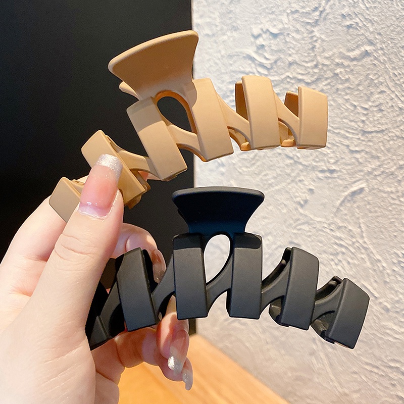 Kẹp tóc càng cua cỡ lớn bằng acrylic màu sắc thời trang Hàn Quốc