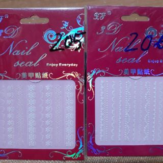 Hình ren trắng trang trí móng