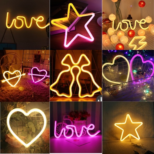 Đèn trang trí phòng ngủ NEON - Decor trang trí - Đèn Led - Dạng chữ và nhiều hình dạng sinh động