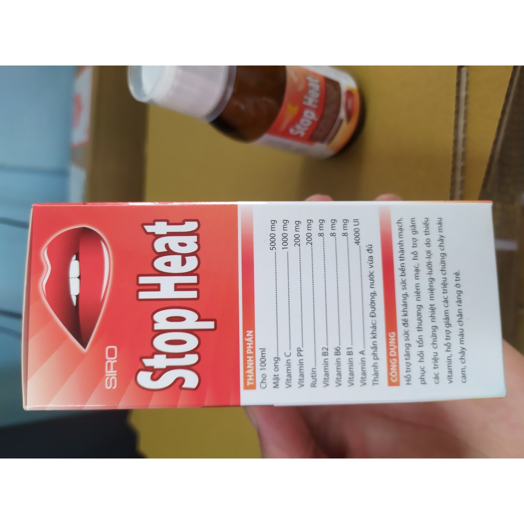 STOP HEAT viên loét, nhiệt miệng, nhiệt lưỡi, đau lợi, thiếu vitamin, người bị mẩm ngứa, nóng, nhiệt, đề kháng