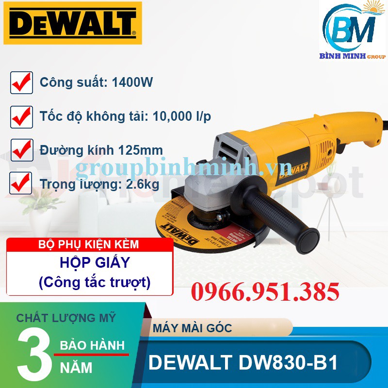 Máy mài góc Dewalt DW830 1.400W