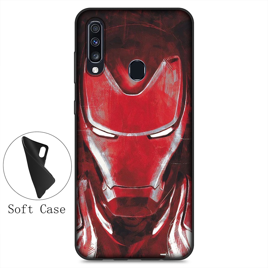 Ốp Điện Thoại Mềm Hình Marvel Iron Man Spider Man Cho Samsung Galaxy A9 A8 A6 Plus A8 + A6 + A7 2018 A5 A3 2017 2016