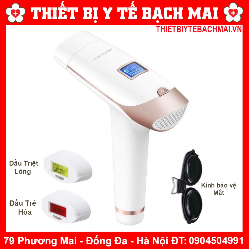 [Mã 254FMCGSALE giảm 8% đơn 500K] MÁY TRIỆT LÔNG + TRẺ HÓA DA LESCOLTON T009i Phiên Bản Nâng Cấp Có Màn Hình LCD