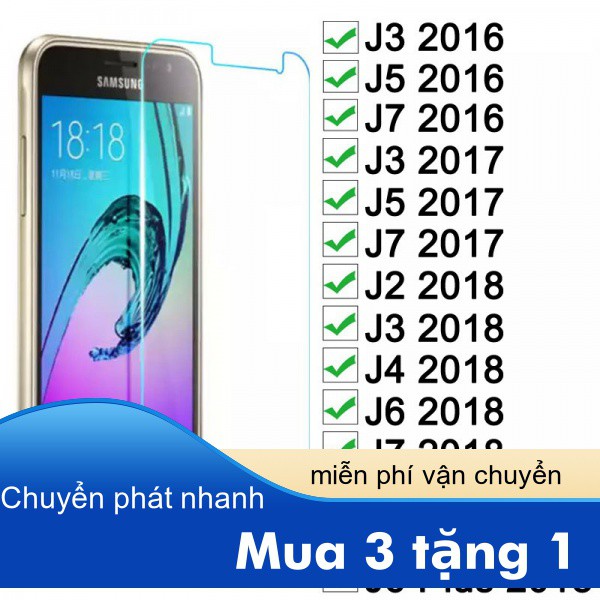 Kính Cường Lực Bảo Vệ Màn Hình Cho Samsung Galaxy J2 J3 J4 J5 J6 J7 Core Max Plus Pro Prime 2016 2017 2018 2020