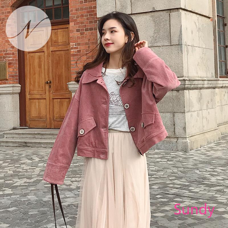 Áo Khoác Dáng Rộng Màu Hồng Dễ Thương Thời Trang Hàn Quốc | BigBuy360 - bigbuy360.vn