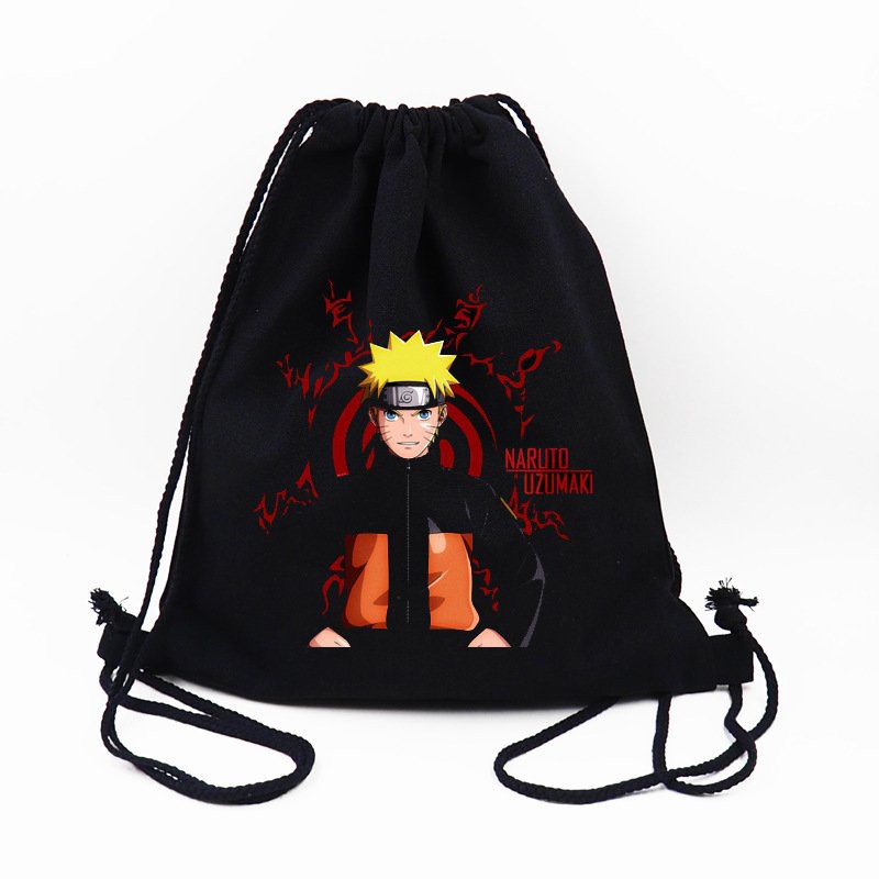 ( mẫu ngẫu nhiên ) Balo dây rút in hình NARUTO ĐẠI CHIẾN LÀNG LÁ mẫu chibi anime chibi đựng đồ tiện lợi