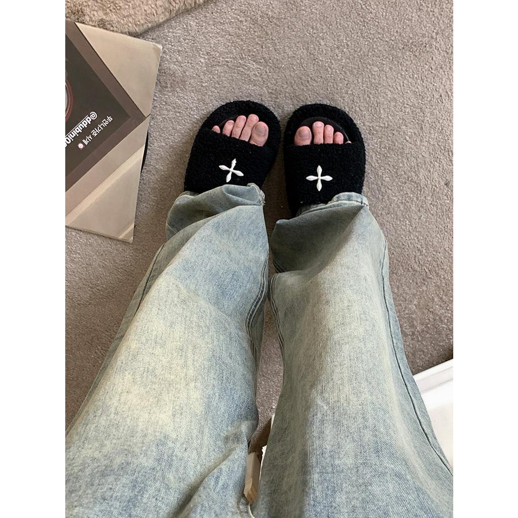 Quần Denim Thắt Dây Ống Rộng Hoài Niệm Thời Trang Xuân Hè 63377