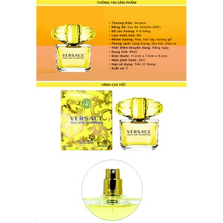 Nước hoa versace yellow Diamond 90ml fullbox