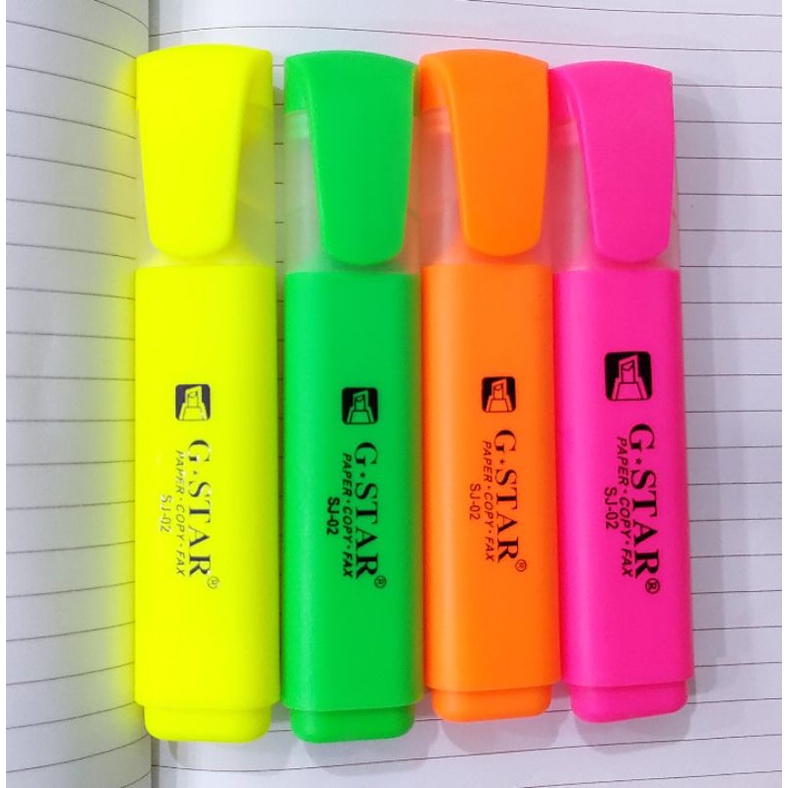 Viết Dạ Quang Highlighter Gstar SJ-02 ( Hồng, Lá, Vàng, Cam )