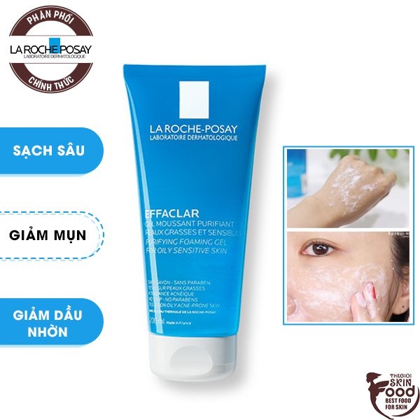 Sữa Rửa Mặt Dạng Gel Cho Da Dầu Mụn La Roche Posay Effaclar Purifying Foaming Gel For Oily Sensitive Skin