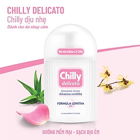 Dung dịch vệ sinh phụ nữ Chilly Gel - Se se lạnh, bùng tươi mát - số 1 tại Italy - (200ml/chai)