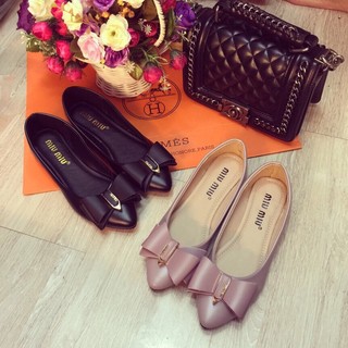 SALE - Giày búp bê nơ khoá Miu Miu