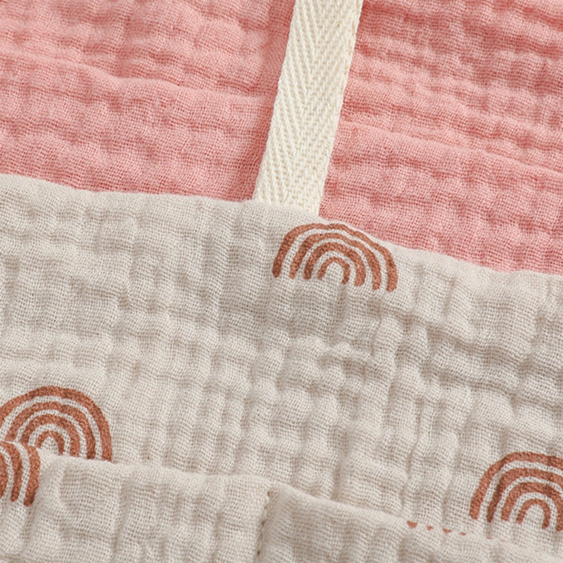 Túi Đựng Đồ Dùng / Khăn Giấy Hai Lớp Bằng Cotton Treo Xe Đẩy Em Bé Đa Năng Tiện Dụng