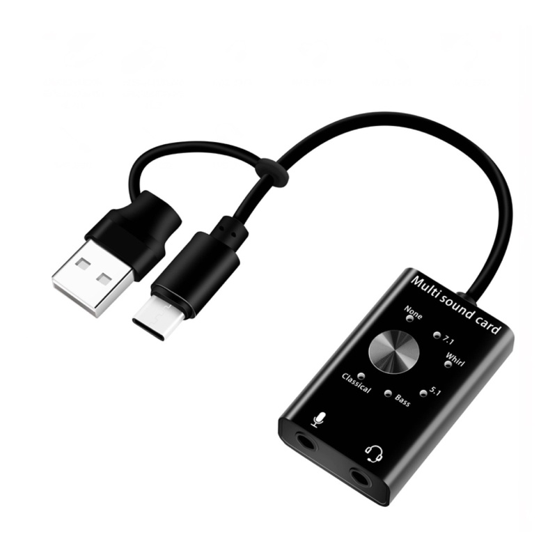 Thẻ Âm Thanh Nổi Với Giắc Cắm 3 5mm Chuyên Dụng Cho Micro