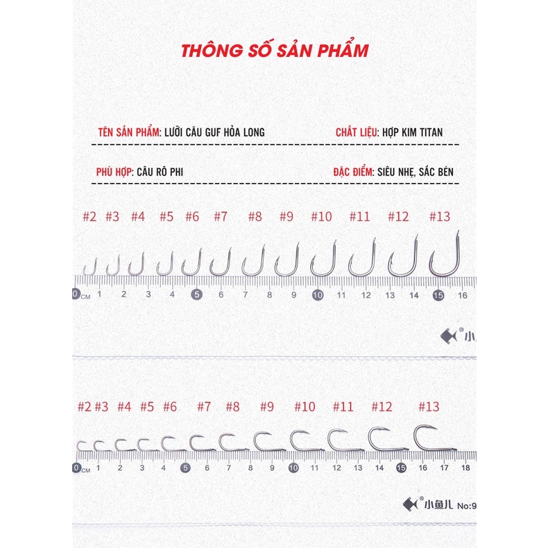 Lưỡi Câu GUF Mộc Long