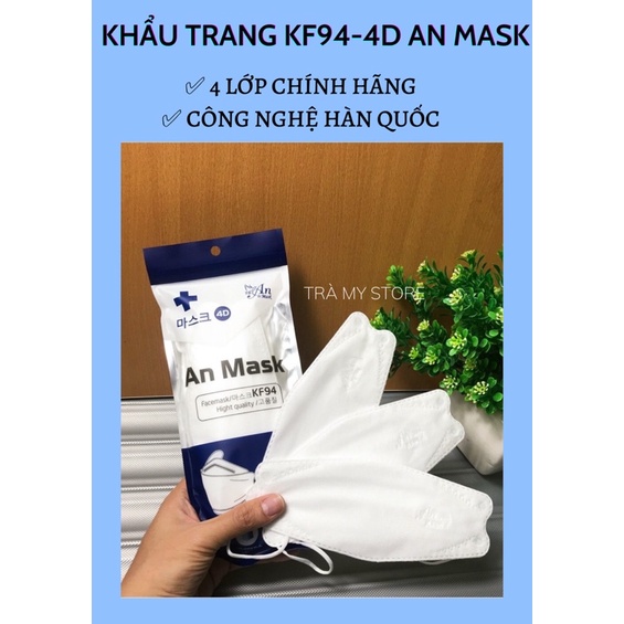 Khẩu trang KF94 An Mask công nghệ Hàn Quốc - Hàng chính hãng