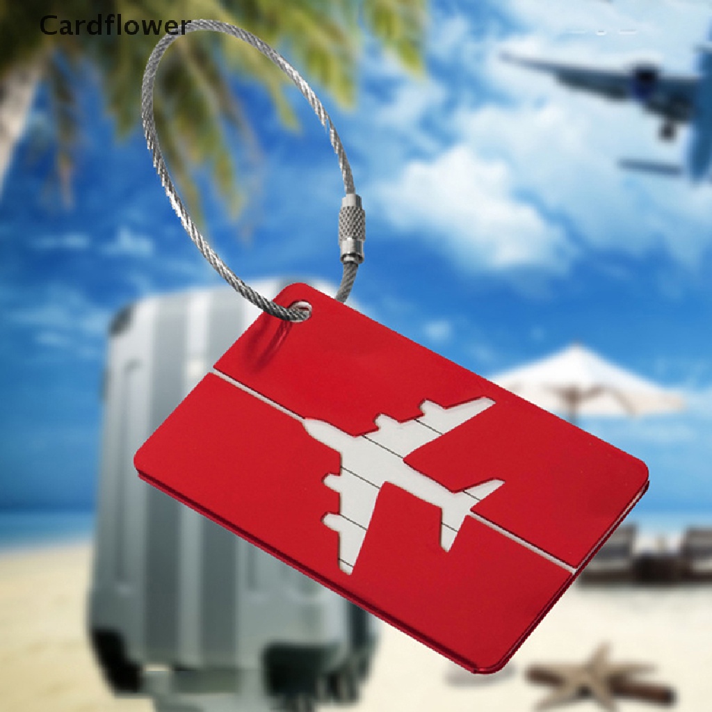 &lt; Cardflower &gt; Thẻ Gắn Hành Lý Du Lịch Bằng Hợp Kim Nhôm