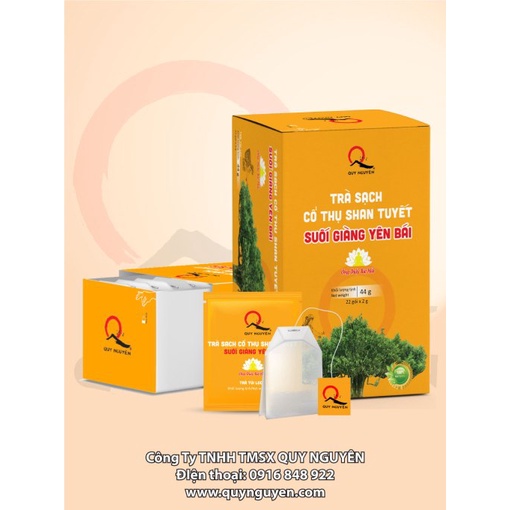 Trà Shan Tuyết Quy Nguyên Túi Lọc (22 gói x 2g) - Trà Shan Tuyết Cổ Thụ Suối Giàng Yên Bái