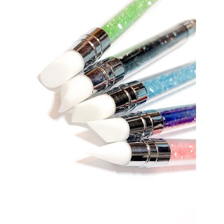 Sét bút nạn hoa silicon cán đá  [Nail Spa] .