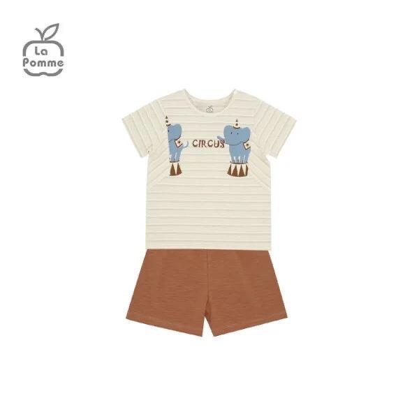 Tổng hợp bộ cộc tay La Pomme cho bé trai