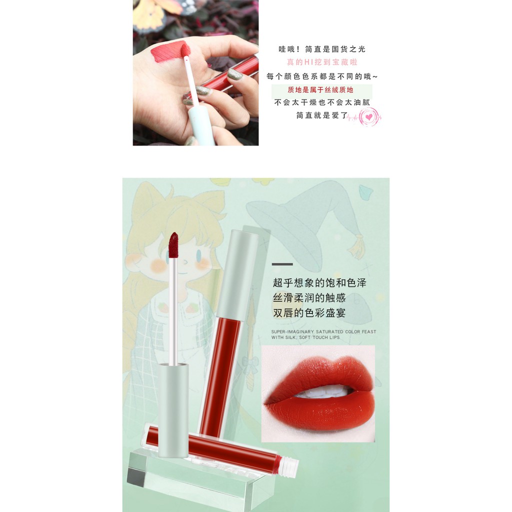 [Hàng mới về] Bộ Son Kem Lì Vongee Mịn Mượt Như Nhung Làm Trắng Môi | BigBuy360 - bigbuy360.vn