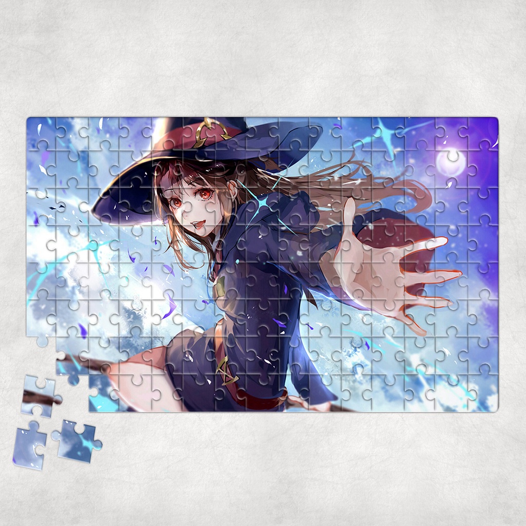 Tranh ghép hình A4, A5 Anime, xếp hình LITTLE WITCH ACADEMIA - Mẫu 1