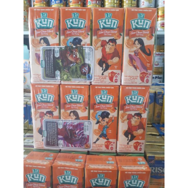 1 thùng sữa chua Kun tiệt trùng 180ml hương cam