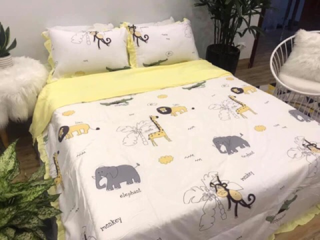 Set drap đũi bộ 4 mùa decor phòng siêu xinh