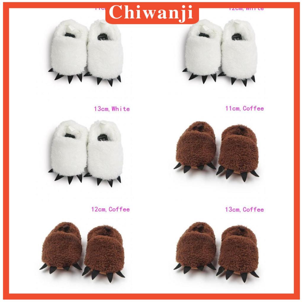 [Chiwanji] Giày Vải Lông Hình Móng Vuốt Dễ Thương Dành Cho Bé Tập Đi