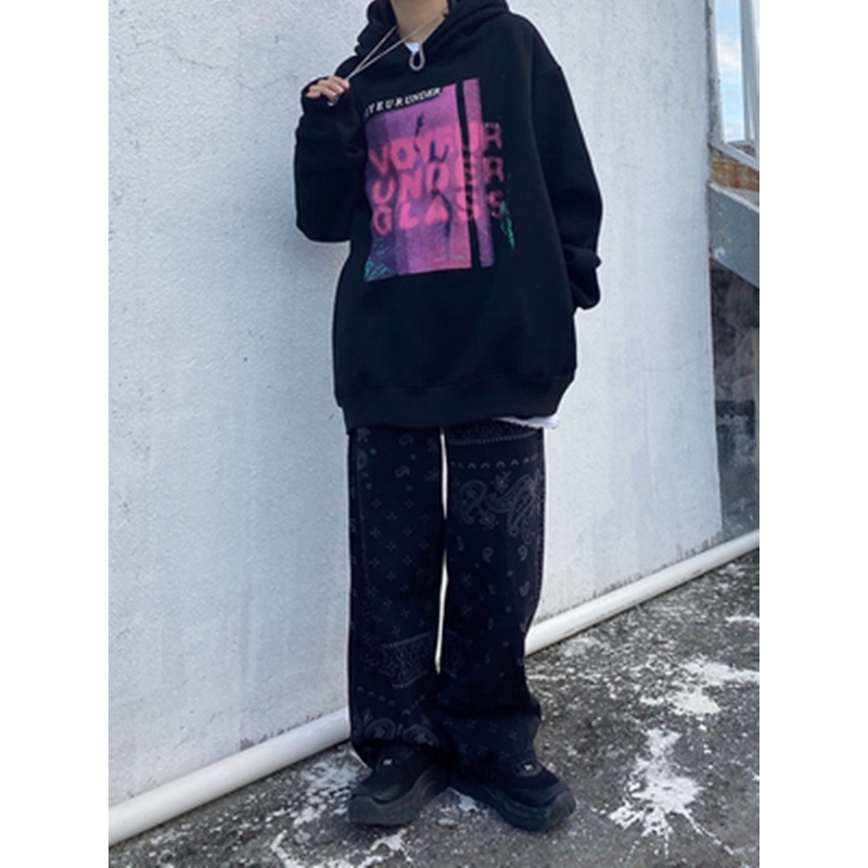 NRVP Áo hoodie tay dài dáng rộng phong cách Hàn trẻ trung dành cho nữ