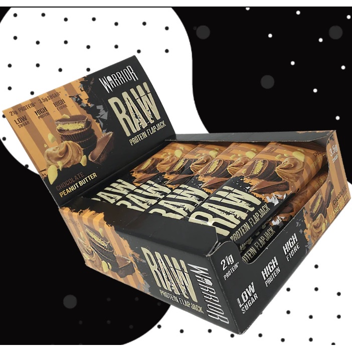 Warrior Raw Protein Flap Jack - Bánh Protein Bổ Sung Protein, Phát Triển Cơ Bắp
