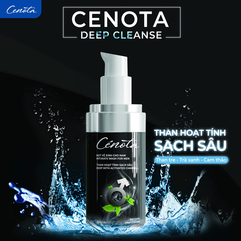 Dung Dịch Vệ Sinh Nam Dạng Bọt Cenota Sạch Sâu Deep Cleanse 150ml