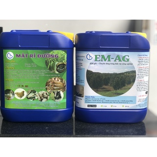 Combo Ủ Phân Hữu Cơ: 5 lít EM AG (EM Gốc) Và 7kg Mật Rỉ Đường Chuyên Dùng Trong Nông Nghiệp, Ủ Bánh Dầu, Ủ Đậu Tương,...