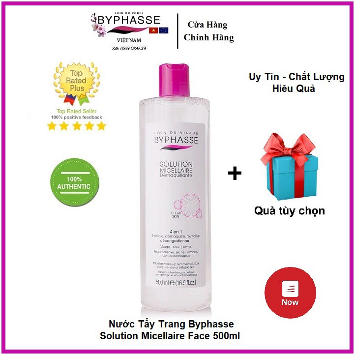 Nước Tẩy Trang Byphasse Solution Micellaire Face 500ml