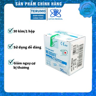 Hộp 30 Kim chích máu Máy TERUMO đo đường huyết / tiểu đường