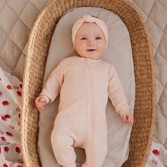 Bodysleep bodysuit bộ liền thân áo liền quần khóa 2 chiều màu trơn chất liệu thun organic xuất dư cho bé sơ sinh đến 9m