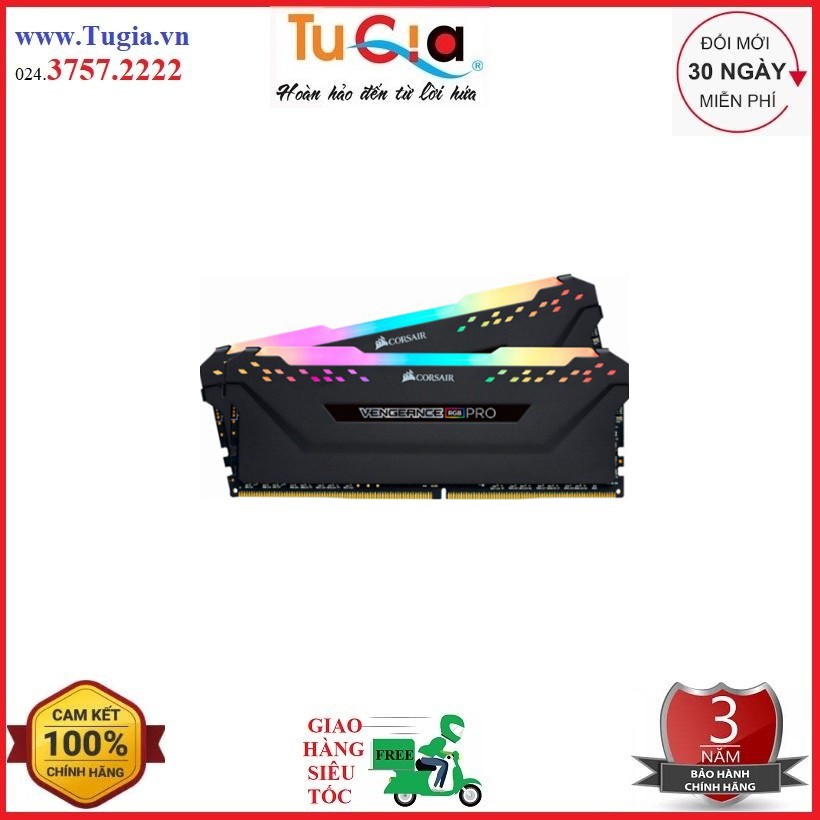 Ram PC Corsair Vengeance RGB Pro 32GB 3200Mhz DDR4 (2x16GB) CMW32GX4M2E3200C16