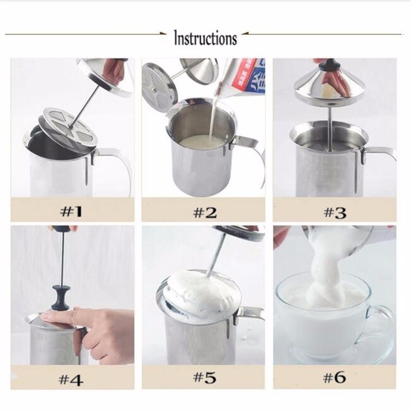 Dụng Cụ Đánh Sữa Pha Cà Phê Espresso Latte Dung Tích 400ml
