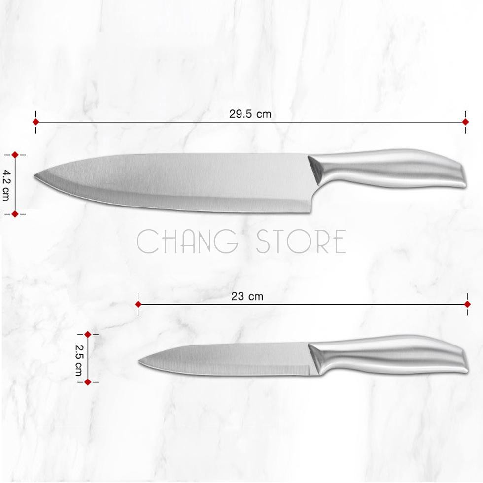 Bộ Dao Inox Nhật 6 Món SEKI Cao Cấp kèm khay đựng tiện dụng cho mọi nhà