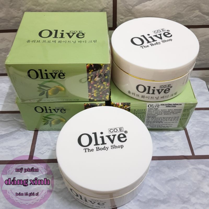 Kem Trắng Da Body Olive 250g