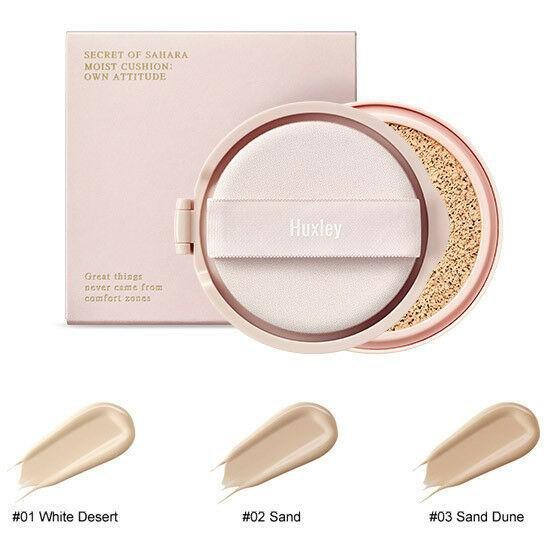 Phấn Nước Huxley Moist Cushion Own Attitude #02 Sand 12g | BigBuy360 - bigbuy360.vn