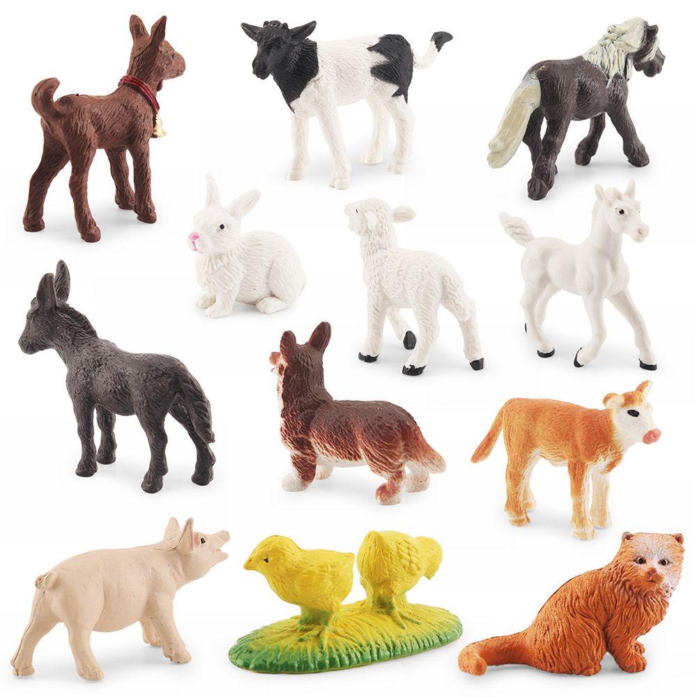 Set 12 Mô Hình Động Vật Đồ Chơi Đánh Lửa Cho Bé