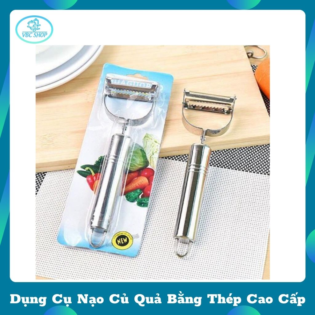 Bộ Dụng Cụ Nạo Củ Quả Bằng Thép Inox Chất Liệu Cao Cấp Không Gỉ, Dụng Cụ Gọt Bào Củ Quả Đa Năng Tiện Dụng