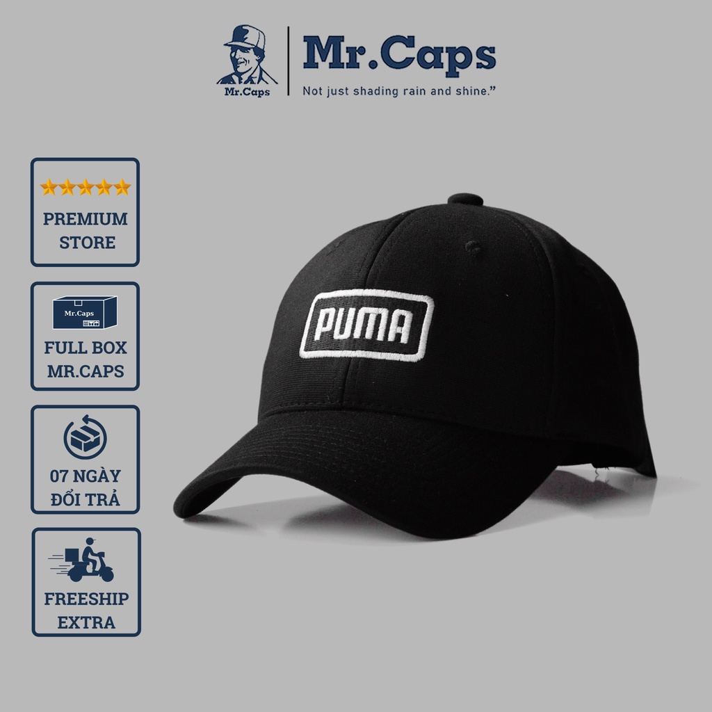 Nón lưỡi trai nam Puma - Mũ thời trang Hàn Quốc baseball form unisex cho nam nữ Full Box cao cấp Mrcap Store PM13
