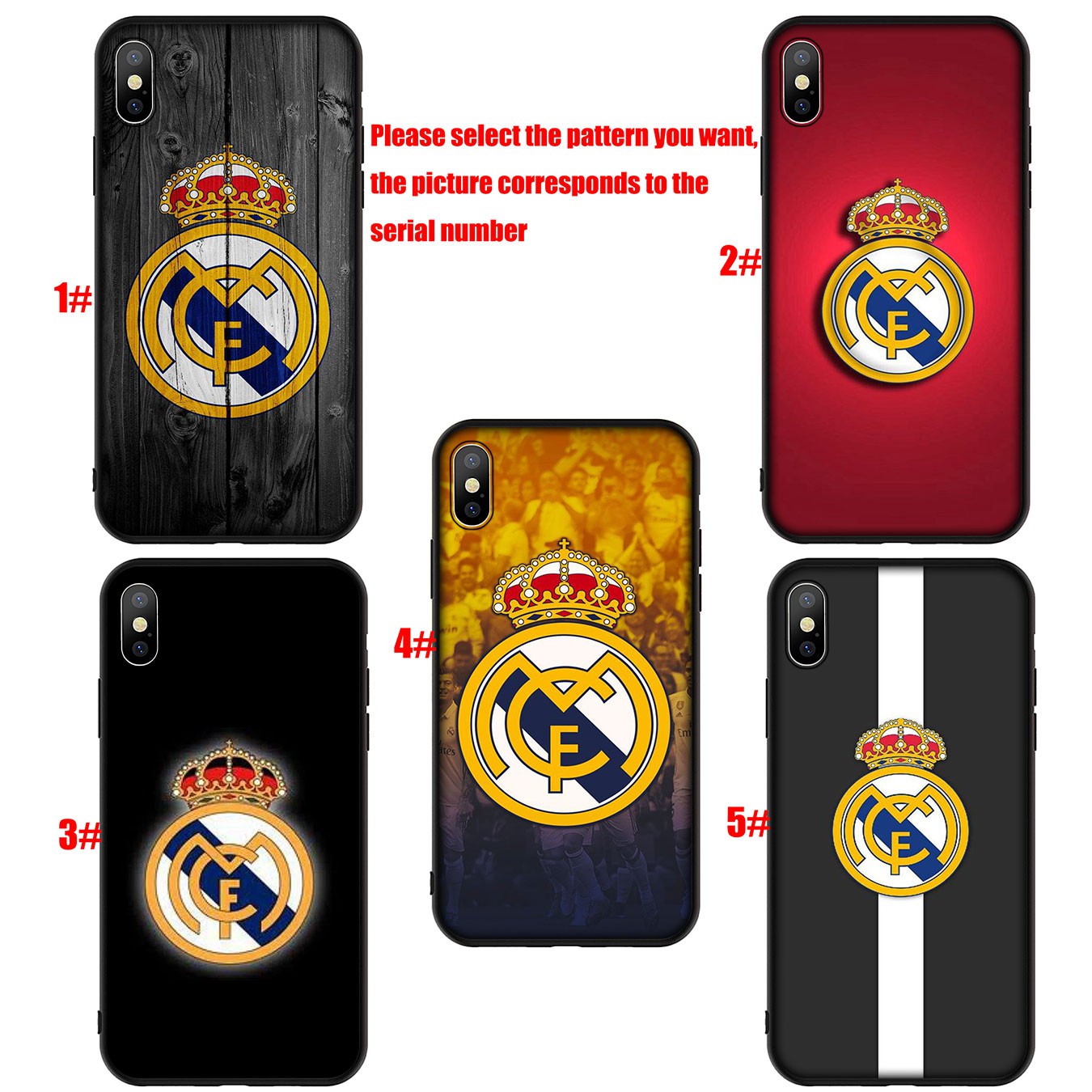 Ốp điện thoại silicon hình logo CLB Real Madrid cho Samsung Galaxy A11 A31 A10 A20 A30 A50 A10S A20S A30S A50S A71 A51