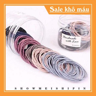 [FREESHIP] [XẢ KHO] Thun cột tóc nhiều màu - loại tốt set 3 dây - [FOLLOW SHOP MUA HÀNG GIÁ 1K]